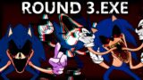 ROUND 3.EXE (3 EXTREMELY SCARY AND HARD – NEW SONIC.EXE FRIDAY NIGHT FUNKIN' FNF MODS)