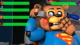 [SFM FNaF] Super Heroes vs Poppy Playtime WITH Healhbars