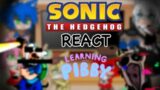 Sonic Characters React To Learning with Pibby and Friday Night Funkin VS Corrupted Sonic // GCRV