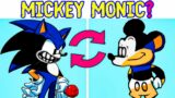 Sonic HD + Mickey Mouse = Mickey Monic? FNF Swap Characters (Friday Night Funkin Swap Heroes)