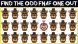 Spot The Difference Fnaf Quiz 734 | Fnaf Security Breach Odd One Out