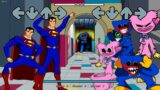 Superman Vs Huggy Wuggy, Kissy Missy (New Characters) / Playtime / FNF New Mod x Poppy Playtime