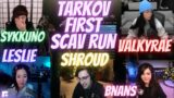 Sykkuno POV First Tarkov SCAV run with Shroud, Valkyrae, Fuslie and Bnans (Hilarious first run)