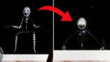 The Puppet transforms to Nightmarionne behind the desk – Five Nights at Freddy's: Security Breach