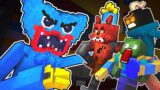 WILL THEY ESCAPE FROM HUGGY WUGGY? Poppy Playtime vs Whitty, Foxy, Zombie – Minecraft Animation