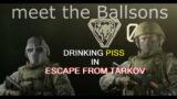 drinking piss in Escape From Tarkov