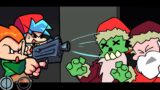 "oh no! which one do I shoot?" but Pico Shoots Santa (FNF VS Holiday mod) FnF Holiday Zanta