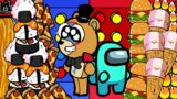 100 LAYERS FOOD CHALLENGE | Freddy VS Crewmate | FNAF Security Breach ANIMATION