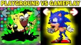 FNF Character Test | Gameplay VS Playground | FNF Mods | VS Dorkly Sonic Pibby Spongebob Tails EXE