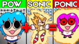 FNF Character Test | Gameplay VS Playground | SKY  POW + SONIC = ?