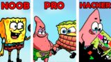FNF SpongeBob Character Test | NOOB vs PRO vs HACKER | Gameplay VS Playground