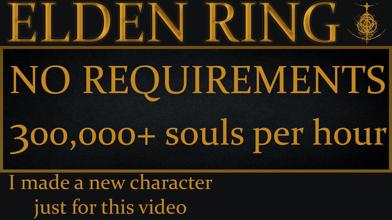 300,000+ Runes Per Hour on a Level 1 Character (Elden Ring Rune Farming