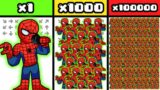 A LOT OF SPIDER-MANS | FNF Character Test | Gameplay VS Playground