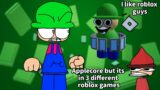 Applecore but its in 3 different Roblox FNF games – Roblox FNF