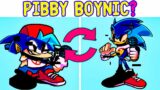 Boyfriend + Pibby Sonic = Pibby Boynic? FNF Swap Characters (Friday Night Funkin Swap Heroes)
