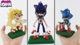 Como hacer a Fleetway Super Sonic, Beast Sonic.EXE (Xenophane) y Metal Sonic de Plastilina – FNF