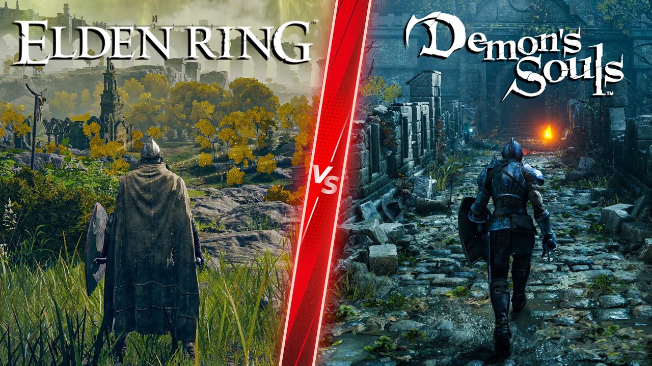 Elden Ring vs Demon's Souls Direct Comparison! Attention to Detail