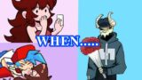 FNF ANIMATION MEME | When BF want kiss GF | When Gf turn off the light | When Tabi surprises Ayana