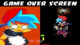 FNF BF becoming shocked — GAME OVER SCREEN || BF dies