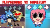 FNF Character Test | Gameplay VS Playground | Corrupted Spongebob | Pow Sky | Gumball