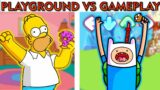 FNF Character Test | Gameplay VS Playground | Homer, Finn