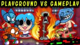 FNF Character Test   Gameplay VS Playground Squidward Tricky pow sky World of Gumball