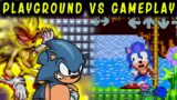 FNF Character Test  Gameplay VS Playground  dorkly sonic fleetway sonic extra lite sonic  vicky