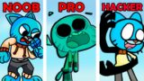 FNF Gumball Part 2 Character Test | NOOB vs PRO vs HACKER | Gameplay VS Playground