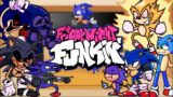 FNF Mod Reacts to Friday Night Funkin' VS All Sonics Sing No Villains
