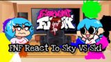 FNF React To Sky VS Ski||Friday Night Funkin'||ElenaYT.