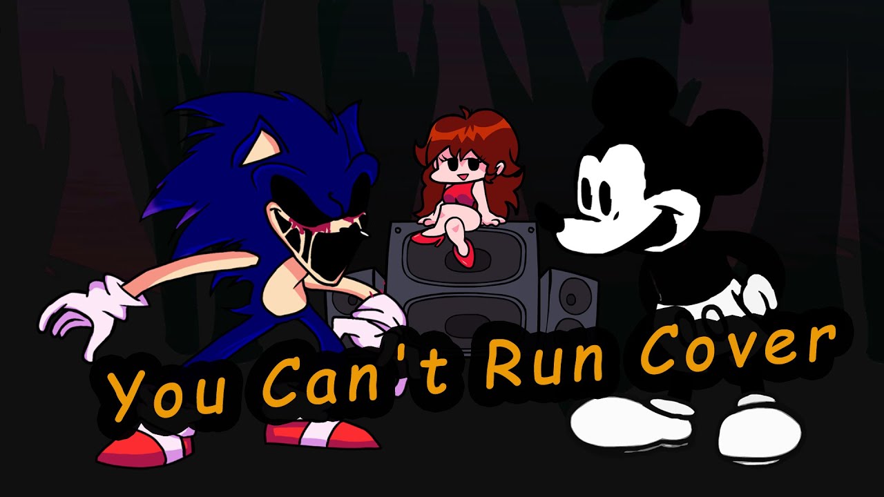 FNF You Can't Run But Mickey Mouse Vs Sonic.EXE Sing It | FNF You Can't ...