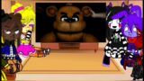 Fnaf 1 + Puppet reacts to  the originals counter Jumpscares