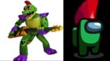 Fnaf Security Breach characters in among us