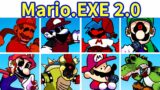 Friday Night Funkin': VS Mario.EXE 2.0 FULL WEEK + Cutscenes + All Codes [FNF Mod/Sonic EXE 2.0]