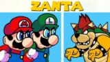 Friday Night Funkin' – Zanta but Mario, Luigi and Bowser Sing It / “Oh no! Which one do I shoot?”
