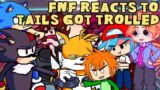 Friday Night Funkin' reacts to Tails Get Trolled V3 | xKochanx | FNF REACTS | GACHA REACTS