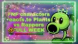 Friday night funkin' characters reacts to Plants vs Rappers FULL WEEK – Gacha Club