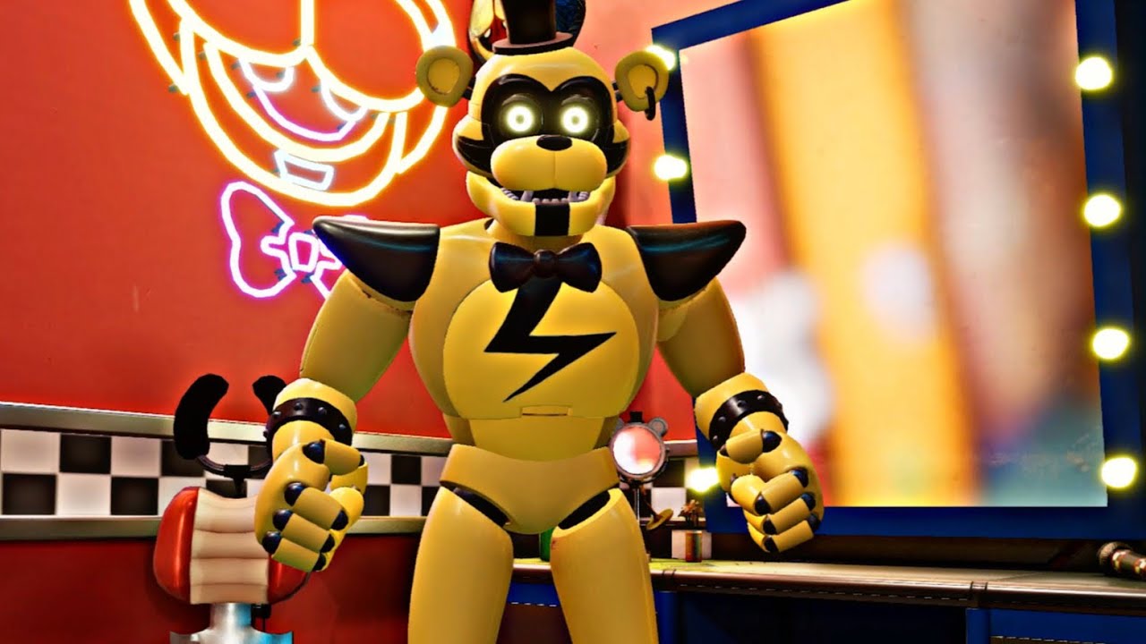 Security Breach Featuring Golden Glamrock Freddy Fivenightsatfreddys Fnaf Movie Scott Images