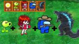 Godzilla + Among Us + FNF Girlfriend – Plant vs Zombie Fusion Animation