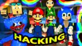 HACKING Poppy Playtime 3D Animation IN MINECRAFT! Huggy Wuggy Baldi Mario Sonic Steve Monster Movie