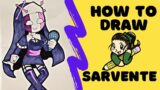 HOW TO DRAW – Sarvente (Easy!) (Friday Night Funkin')