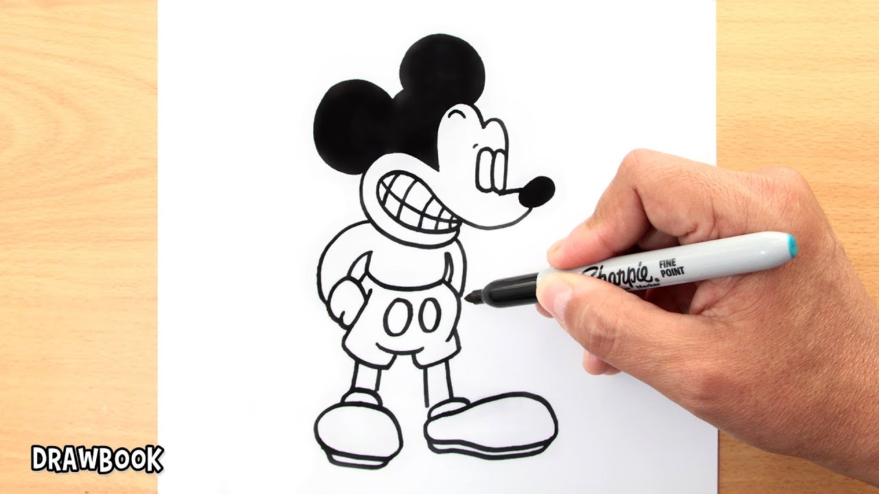 How to draw MICKEY MOUSE | Friday Night Funkin (FNF Mod) - New World videos