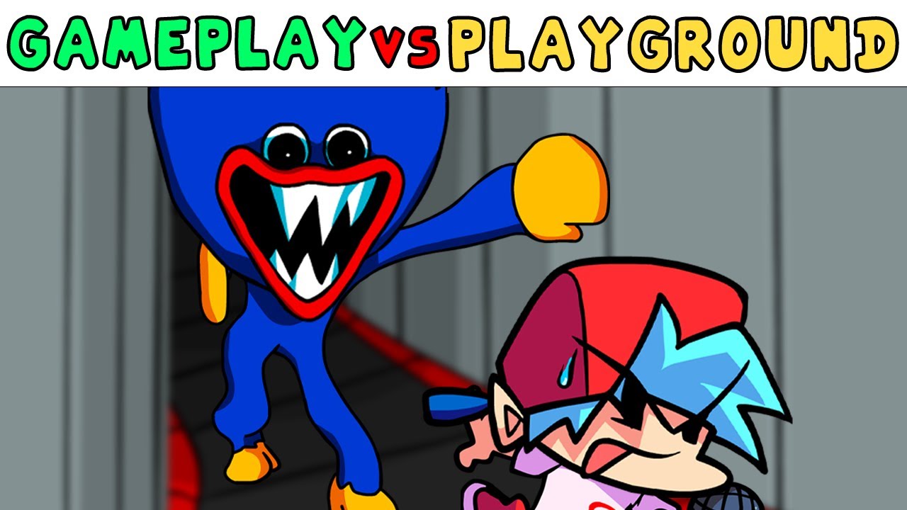 Huggy Wuggy Vent Chase FNF Character Test Gameplay VS Playgrounds   Huggy Wuggy Vent Chase FNF Character Test Gameplay 