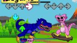 Huggy Wuggy Vs Kissy Missy ( T-rex Characters Mod ) / Playtime / FNF New Mod x Poppy Playtime