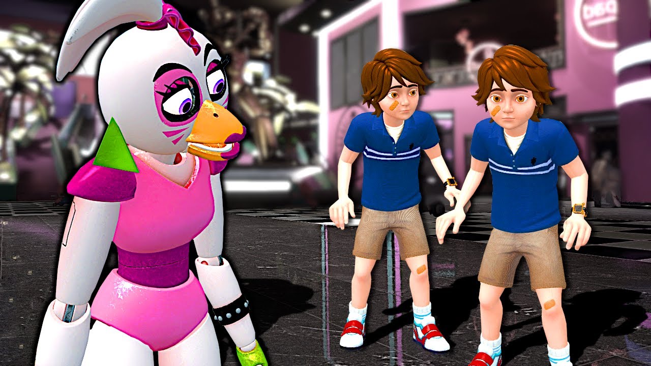 I BECAME CHICA in FNAF Security Breach Multiplayer Mod! New World videos