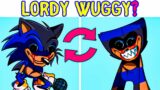 Lord X + Huggy Wuggy = Lordy Wuggy? FNF Swap Characters (Friday Night Funkin Swap Heroes)