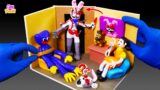 Making Room FNAF Security Breach: Huggy Wuggy and Squid Game Doll break into Vanny's room -FNAF CLAY