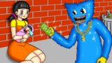 Poor Squid Game Doll x Rich Huggy Wuggy – Friday Night Funkin' Animation | Gacha Animations