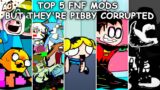 Top 5 FNF mods but they're Pibby Corrupted (VS Finn & Jake, Robin, Mouse) – Friday Night Funkin'