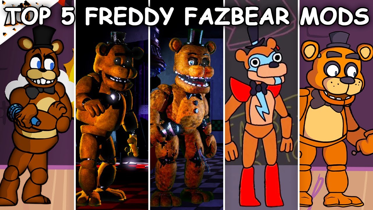 Top 5 Freddy Fazbear Mods Friday Night Funkin New World Videos